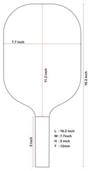 Pickleball Fiber Glass Paddle - 12mm
