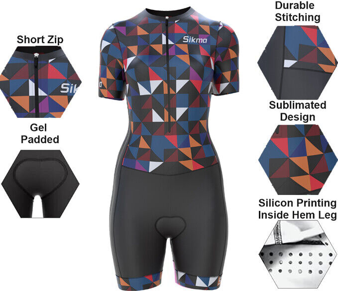 Women All Seasons Gel Padded Trisuit-Triathlon - Spruce Sports