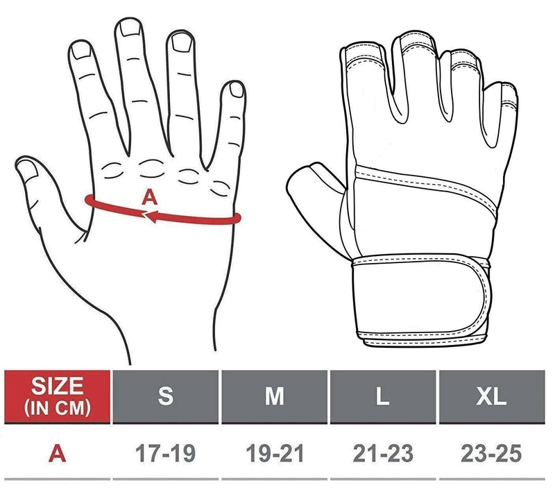 Weightlifting Gloves with Wrist Wraps
