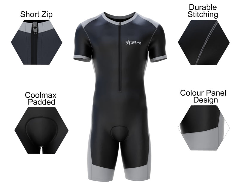 Men's All Seasons Padded Tri Skinsuit-Triathlon - Spruce Sports