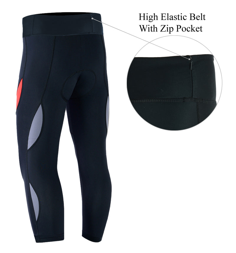 Women Cycling 3/4 Gel Padded Shorts - Spruce Sports