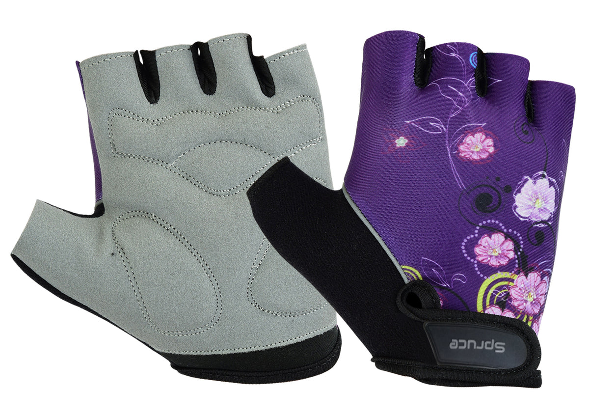 ladies bicycle gloves Ladies Cycling Half Finger Foam Padded Gloves