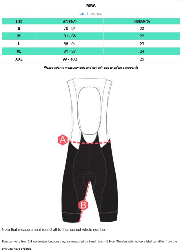 Men's Cycling Gel Padded Bib Shorts - Spruce Sports