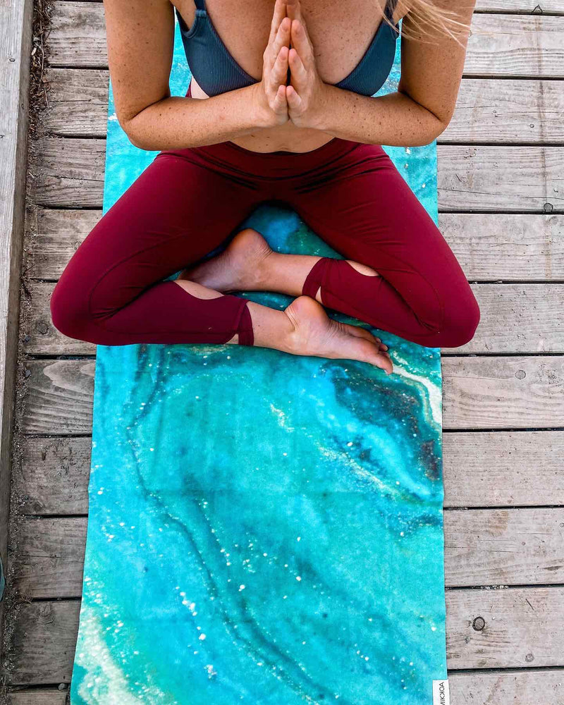 Travel Yoga Mat – Galaxy Aurora - Spruce Sports