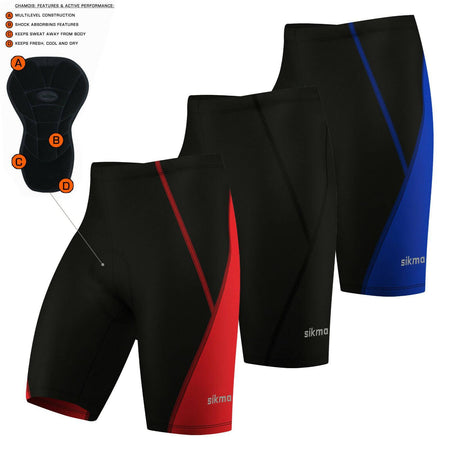Men Cycling 3D Anti-Bac Padding Shorts - Spruce Sports