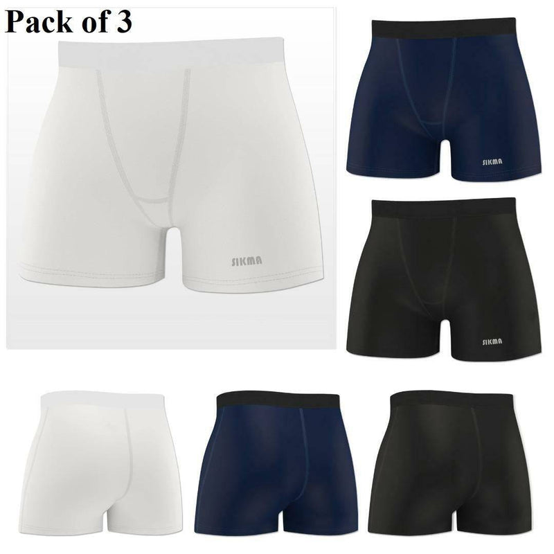 Men's Compression Baselayer Boxers (Pack of 3 Nos) - Spruce Sports