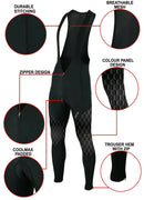 Men's Cycling Gel Padded Bib Tights - Spruce Sports