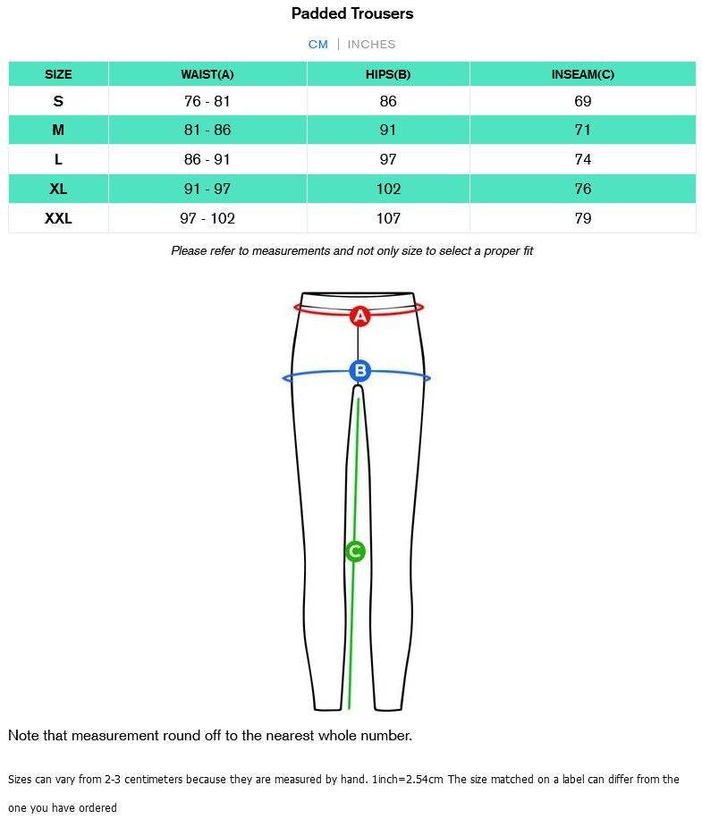 Men's Cycling Gel Padded Tights - Spruce Sports