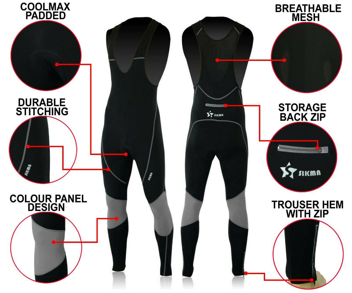 Men's Cycling Winter Bib Tights