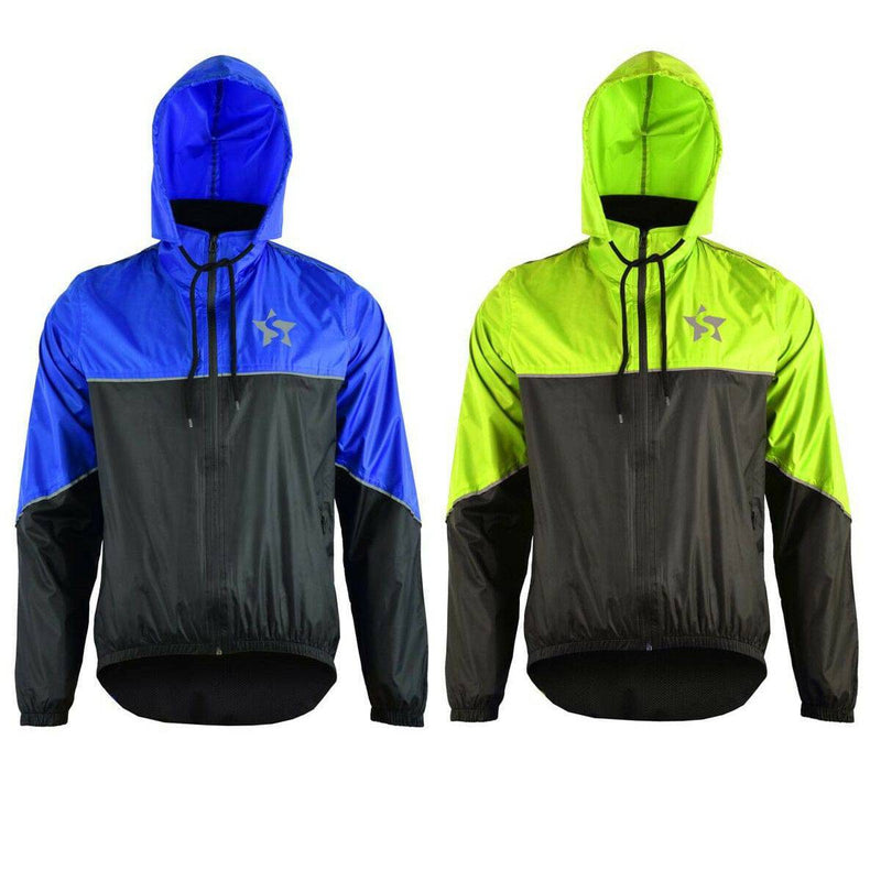 Unisex Waterproof Hooded Rain Jacket - Spruce Sports