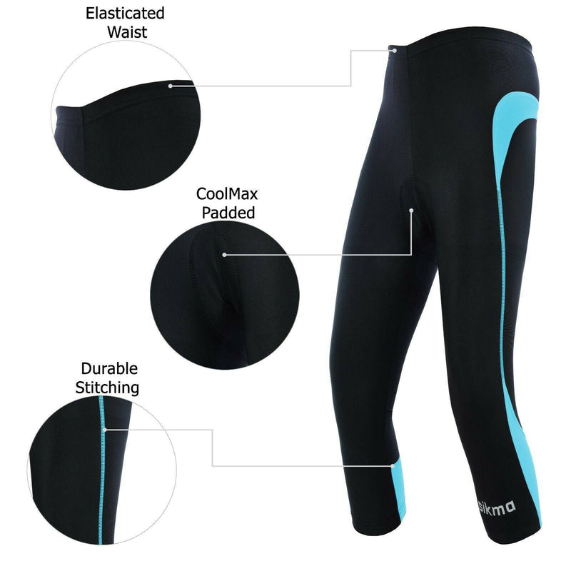 Women Cycling 3/4 Padded Shorts - Spruce Sports
