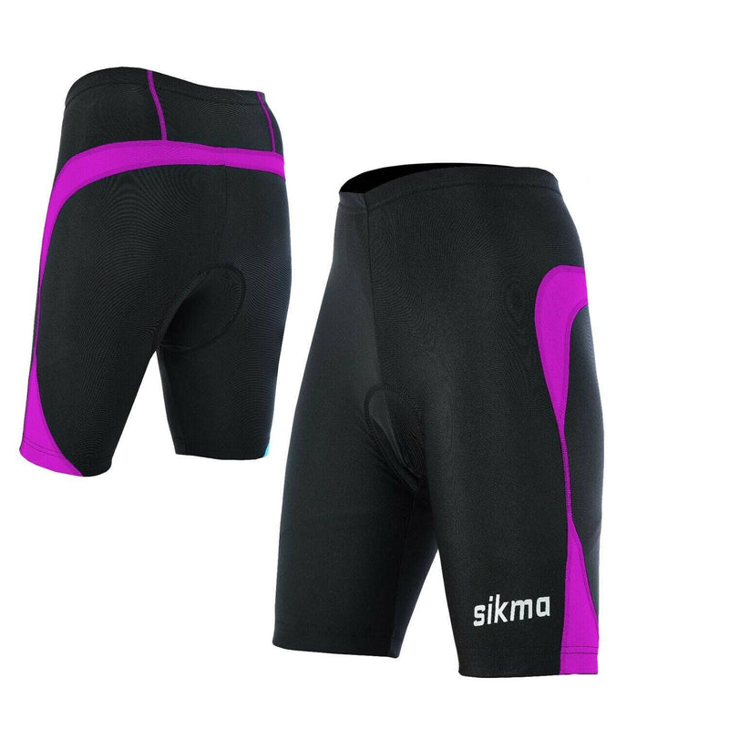 Women Cycling Long Length Padded Shorts - Spruce Sports