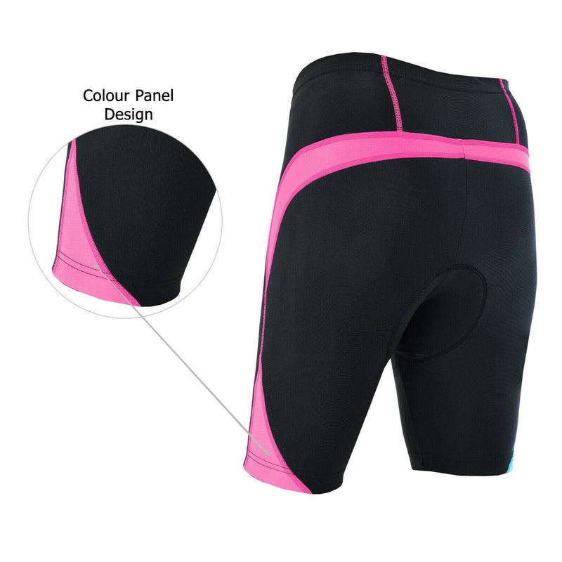 Women Cycling Long Length Padded Shorts - Spruce Sports