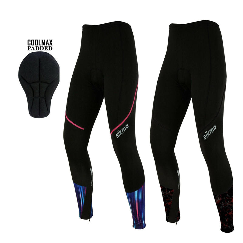 Women's Winter Cycling Padded Tights - Spruce Sports