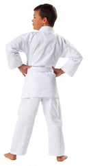 Karate Uniforms White PolyCotton Martial Art 8oz Gi with belt - Spruce Sports