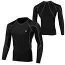 Men's Compression Top + Bottom Baselayers Set - Spruce Sports