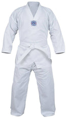 Taekwondo Uniforms White PolyCotton Martial Art 8oz Gi with belt - Spruce Sports