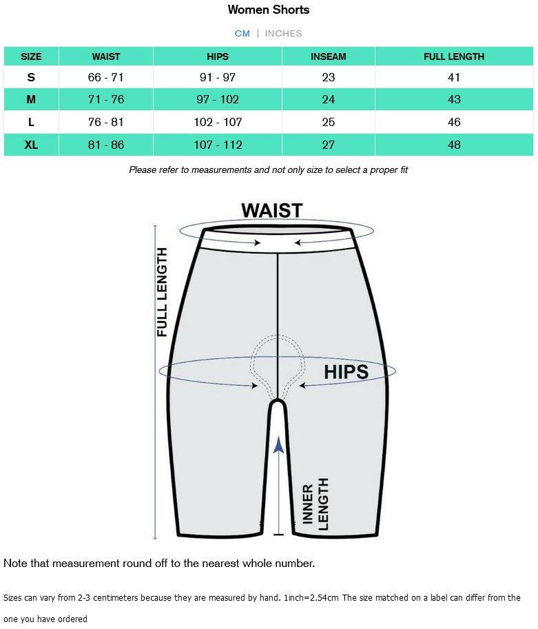 Women Cycling Gel Padded Shorts - Spruce Sports
